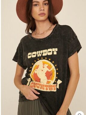Cowboy Country Graphic Tee - Black